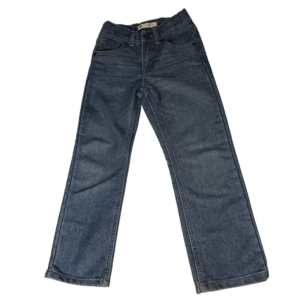 Levis 514 Straight Leg Jeans Adjustable Waist Denim Kid's Size 6